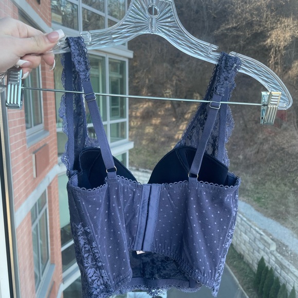 Blue Victoria’s Secret corset! Sexy lace lingerie or going out top - Picture 3 of 4